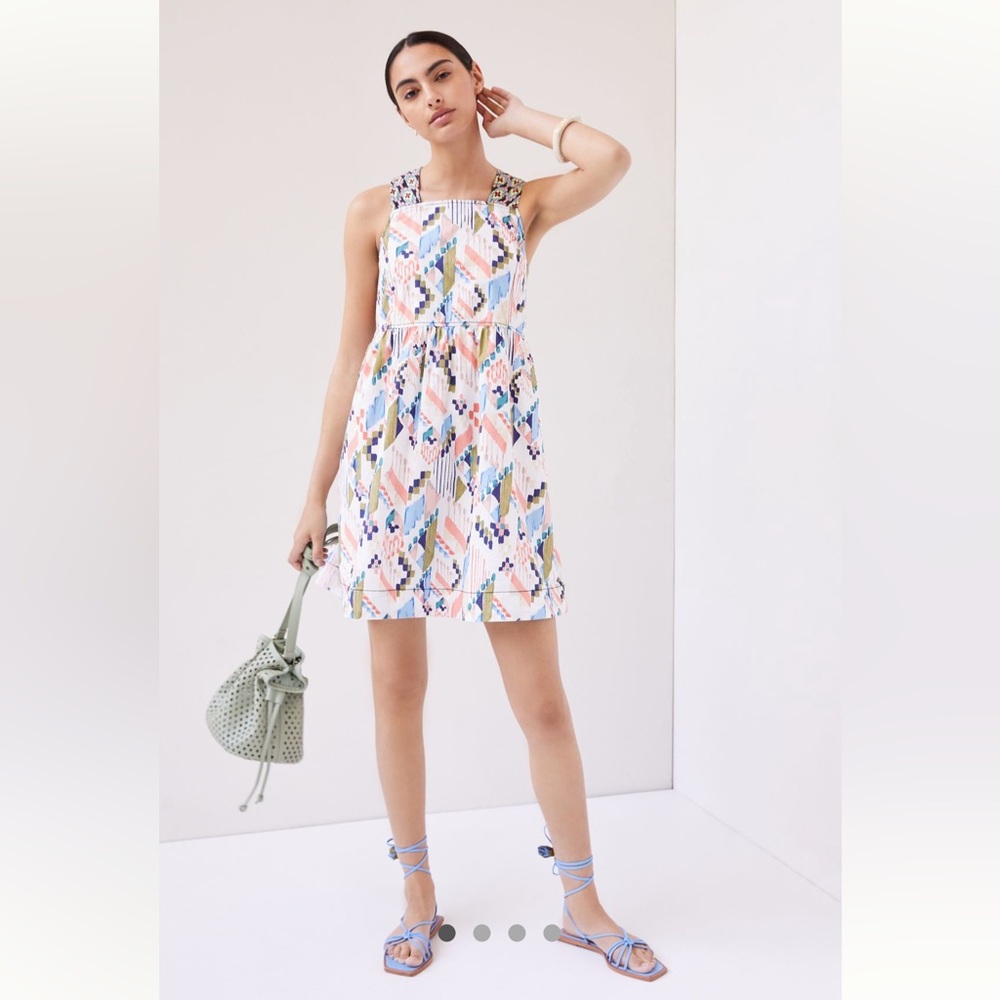 Maeve By Anthropologie Textured Swing Mini Dress Size XS